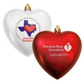 Heart Shatterproof Ornament (4")